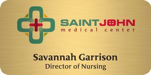 Savannah Express Metal Name Badge (Standard Size 1-1/2" x 3")