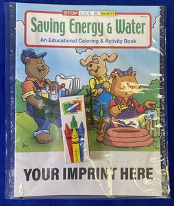 Saving Energy & Water Coloring Book Fun Pack Set