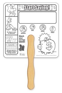 Saving Money Coloring Hand Fan - FSC Certified
