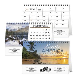 Scenic AmericaÂ® Desk Tent Calendar