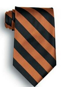 School Stripes Tie - Black/Copper