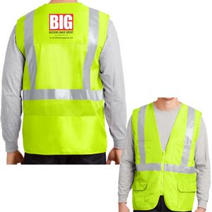 Screen Print CornerStoneÂ® - ANSI 107 Class 2 Mesh Back Safety Vest