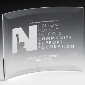 Screen Printed Curved Award (10" x 7")