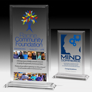 Screen Printed Slim Line Billboard Award (4 3/4"x 8")