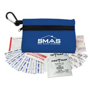 Scuba First Aid Kit Zipper Tote With Carabiner