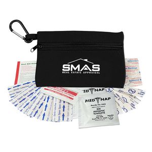 Scuba First Aid Kit Zipper Tote With Carabiner