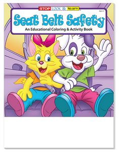 Seat Belt Safety Coloring Book Fun Pack