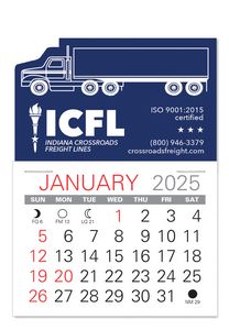 Semi-Truck Shape Value Stick Adhesive Calendar