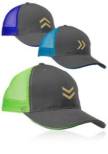 Seneca Two Tone Structured Mesh Trucker Hats