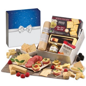 Shelf Stable Snack Lover's Gift Box with Bow Sleeve