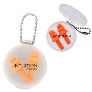Silicone Earplugs In Clear Plastic Case