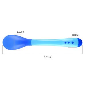 Silicone Tip Heat Sensitive Infant Spoon Toddler Utensils