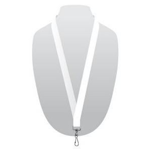 Silkscreened Bamboo 3/4" Lanyard w/ Plastic J-hook