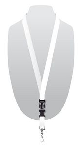 Silkscreened Organic Lanyard w/ Detachable Buckle