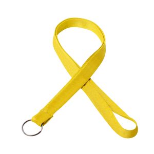 Silkscreened Tubular Lanyard w/a Key Ring