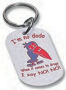 Silver Dog Tag w/Split Ring