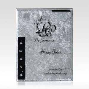 Silver Risk Taker - Silver Leaf Plaque 5x7