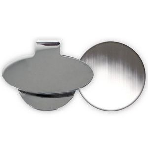 Silver VibraprintÂ® Golf Hat Clip w/ Ball Marker