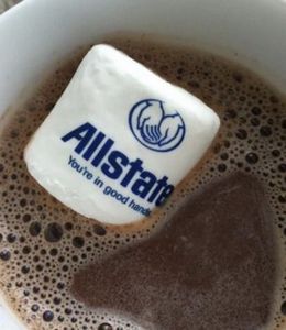 Single Marshmallow with Logo