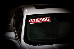 Single Piece Pricer Windshield Decals (Set of 12)