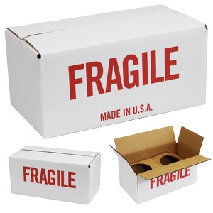 Single Unit White Mug Mailer Box With 1 Insert