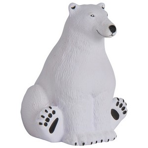 Sitting Polar Bear SqueeziesÂ® Stress Reliever