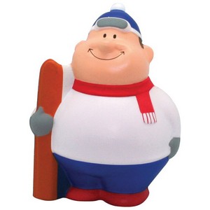 Skier Bert SqueeziesÂ® Stress Reliever