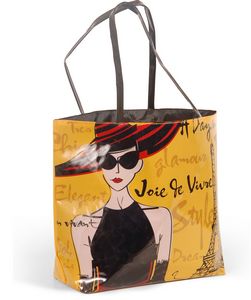 Slick Tote with French Decoration