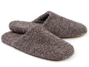 Slippers - Closed Toe - Heathered - Kash-loungeâ„¢ - Silver Fox / Pewter - S/M
