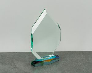 Small Jade Glass Victory Prism Award