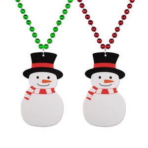 Snowman Medallion Beads