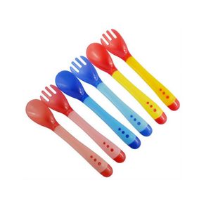 Soft Silicone Tip Heat Sensitive Infant Spoon