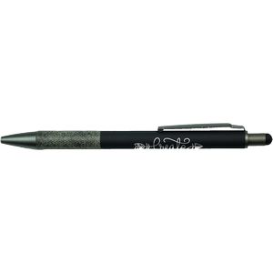 Soft Touch Aluminum Stylus Pen W/ Paper Grip