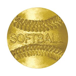 Softball Chenille Lapel Pin
