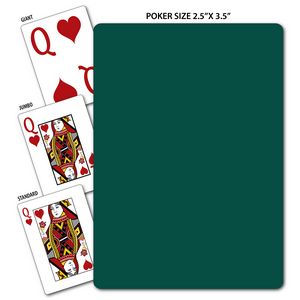 Solid Back Hunter Poker Size Playing Cards