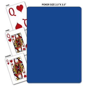 Solid Back Royal Poker Size Playing Cards