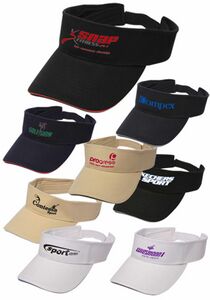 Solid Color Brushed Cotton Sandwich Visors