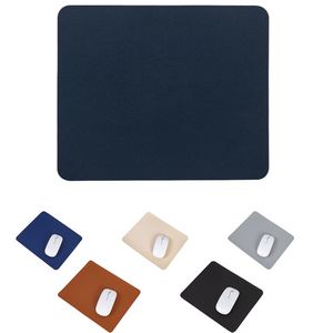 Solid Color Leather Mousepad