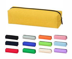 Solid Color Oxford Cloth Portable Pencil Case