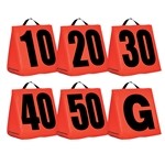 Solid Weighted Football Yard Markers
