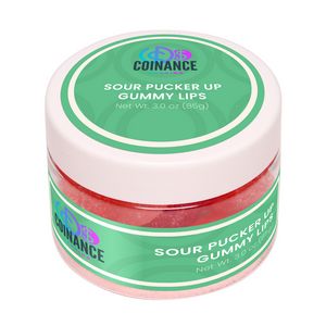 Sour Pucker Up Gummy Lips: Small Jar