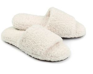 Spa Slippers - Solid - Chenilla Classicâ„¢ - Creme - L/XL
