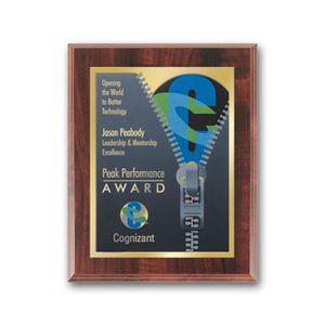 SpectraPrintâ„¢ Plaque - Walnut Gold