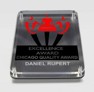 Spirit Floating Award - Screen Printed (5" x 7" x 11/18")