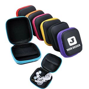 Square EVA Earphone Storage Case