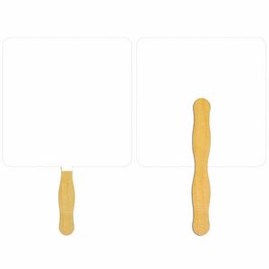 Square Glued Hand Fan (1 Side/ 1 imprint color)