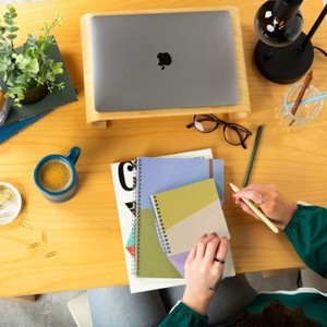 Square Notebook - Small - Coil - Solid Cover