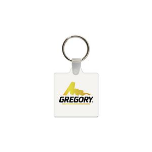 Square Shaped USA Made Vinyl Keychain