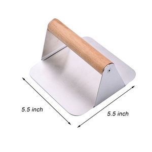 Square Stainless Steel Burger Patty Press