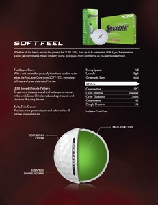 Srixon Soft Feel Golf Balls - 12 Pack